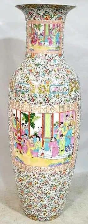 6080 - Chinese Palace Size Vase - 47" tall

