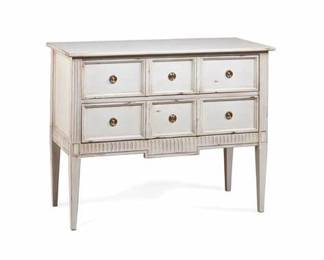 7034 - Alden Parkes Provencal 6 drawer commode 34 x 43 x 20 Retail $2295
