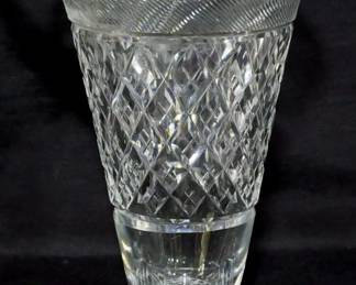 3856 - English Webb crystal flared vase
