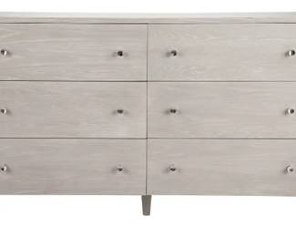 8529 - Alden Parkes Savannah dresser in graystone 6 drawer 39 x 68 x 19
