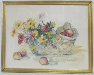 3320 - Della Roberts signed watercolor 19x15.5
