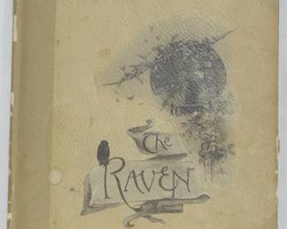 3204 - The Raven by Edgar Allen Poe Limited Edition 1889 The Works of Edgar Allen Poe Print 644/1000
