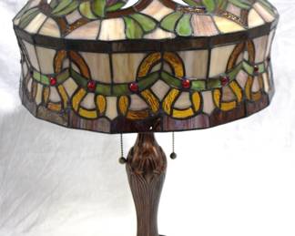 7107 - Stained Glass Lamp 25" Tall
