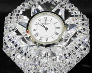 3844 - Waterford crystal prism clock paperweight
