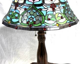 7106 - Stained Glass Lamp 30" Tall
