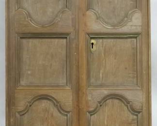 3021 - Pair Architectural Carved Doors 69.5x34.5
