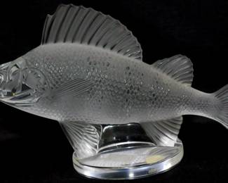 3827 - Lalique crystal fish, 4 x 6 x 3

