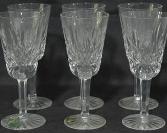 3526 - 6pc Waterford Stems 5"
