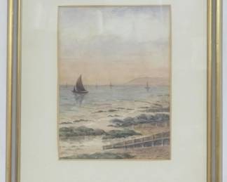 3299 - Watercolor dated 1893, signed en verso Subject Pandora - Miss Epps 12/30/1893 16x12.5
