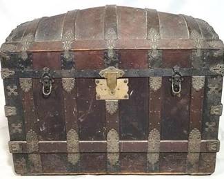 1006 - Oversized vintage dome top trunk 30 x 36 x 22
