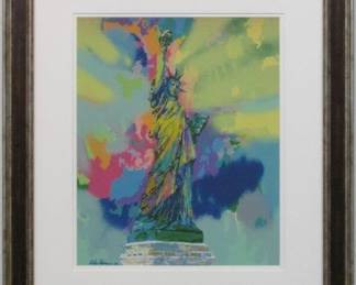 9023 - STATUE OF LIBERTY GICLEE BY LEROY NEIMAN 22.5 X 25.5
