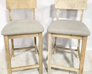 8037 - Pair counter stools, seat height 25" 38 x 18 x 19
