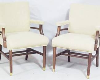3514 - Pair of HON Upholstered MCM Armchairs Bidding on 2, but we have up to 10 available, if bidder wants more 33.5" x 23" x 24.5"
