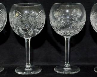 3860 - 4 Waterford Millennium toasting goblets
