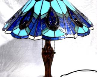 7108 - Stained Glass Lamp 25" Tall
