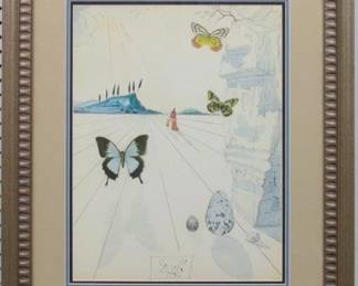 9021 - PAPILLONS GICLEE BY SALVADOR DALI 24 X 29
