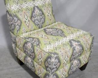 7032 - Upholstered armless chair, Klaussner 34 x 25 x 33
