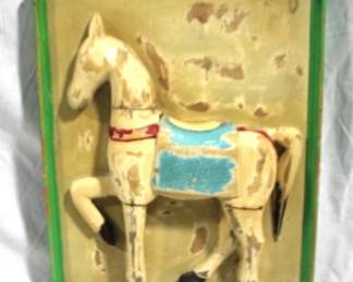 929 - Wood Carved Horse Wall Hanging - 15 x 18
