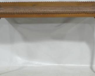 3003 - Vintage Carved Wall Table 33x50x16 only front legs, needs to be attached to wall
