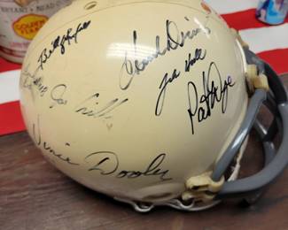 Vince Dooley & Team Autographed Helmet
