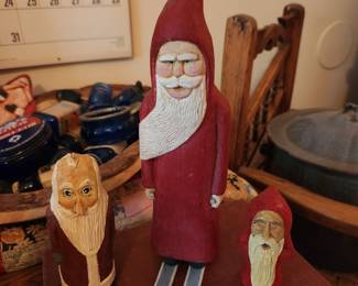 Carved Santa Collection