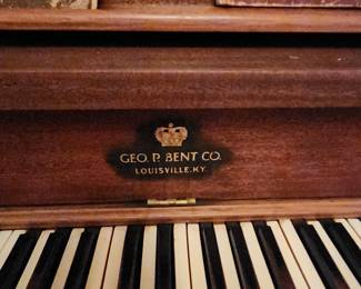 Geo P Bent Co. Piano