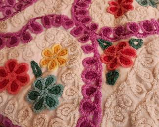Vintage Chenille Bedspreads (3 available)