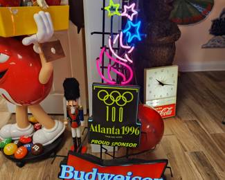 Budweiser 1996  Olympic Neon Light