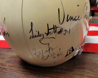 Vince Dooley & Team Autographed Helmet