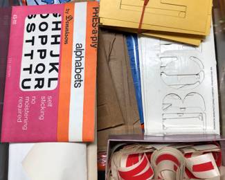 Lot of Old Stencil Numbers and Letters