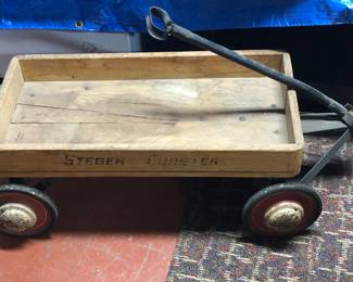 Vintage Steger Coaster Wood Wagon