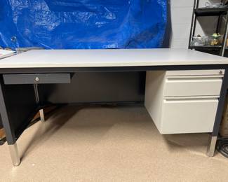 Metal office desk
