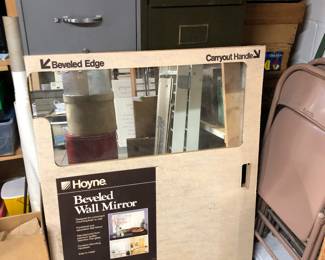 New Old Stock Beveled Mirror