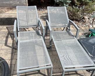 Outdoor lounge chairs