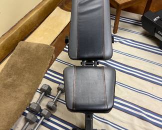 Fitness Gear Incline Bench and Free Weights