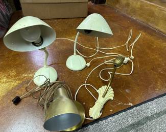 Vintage metal lamps