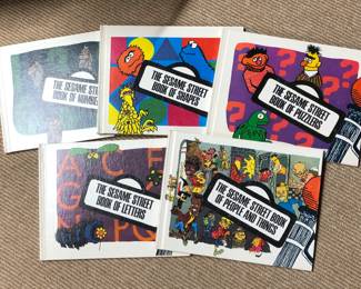 Vintage 1970 Sesame Street Kids Books