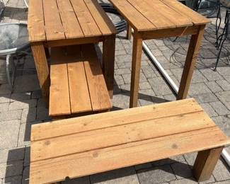 Outdoor gardening tables