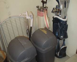 Men's and woman's golf clubs