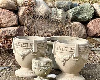 Cement pots
