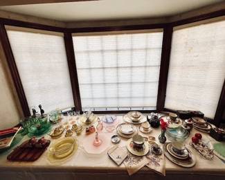 Depression glass collectables