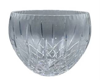 Lot 083   
Vintage Polish Hand-Cut Starburst 24% Lead Crystal Bowl