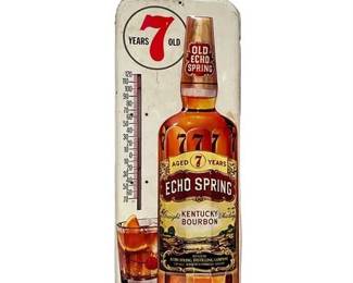 Lot 142   
Vintage Echo Spring Kentucky Bourbon Metal Sign