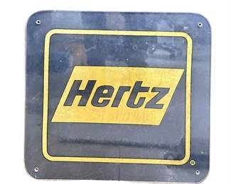 Lot 143   
Plastic Hertz Sign