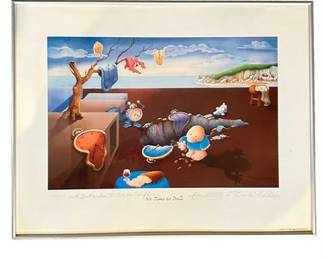 Lot 435 
"No Time to Dali" Tom Wilson, Signed and Numbered 336/1500 Lithograph