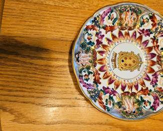 Numerous Capodimonte plates.