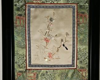 Framed kimono sleeve.