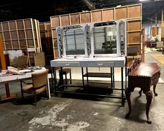 Greenroom make-up station