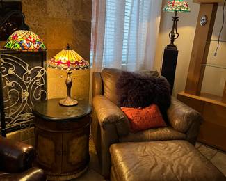 Beautiful collection of Tiffany style lamps 