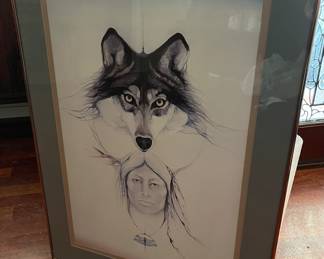 Signed native print 